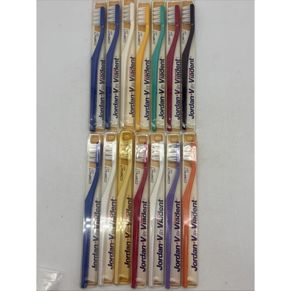18- Jordan V Compact,Full, Baby Soft Toothbrushes NOS Made in Norway New